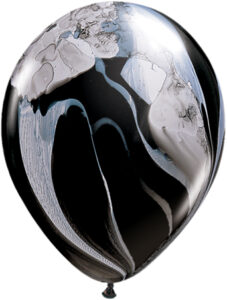 11 Inch Black White Balloon