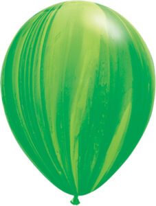 11 Inch Green Rainbow Balloon