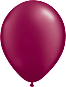 11 Inch Pearl Burgundy Balloon
