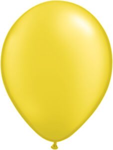 11 Inch Pearl Citrine Yellow Balloon