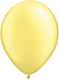 11 Inch Pearl Lemon Chiffon Balloon