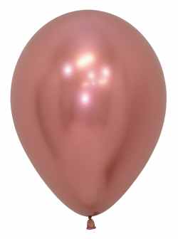 Sempertex 11 Inch Reflex Rose Gold Balloon -50ct