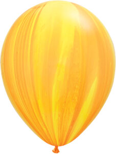 11 Inch Yellow Orange Rainbow Balloon