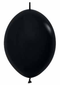 12 inch Deluxe Black Link-O-Loon Balloon