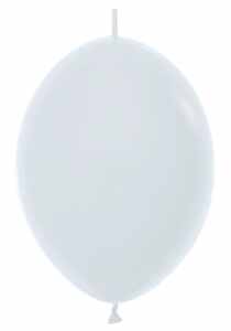 12 inch Fashion White Link-O-Loon Balloon