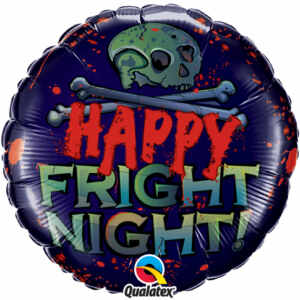 18 Inch Halloween Happy Fright Night Mylar Balloon