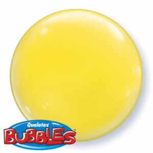 15-inch Yellow Bubble Balloon