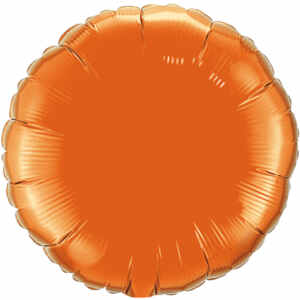 18-inch Orange Microfoil Balloon