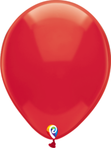 12 Inch Crystal Red Latex Balloon