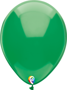 12 Inch Crystal Green Latex Balloon