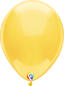 12 Inch Crystal Yellow Latex Balloon