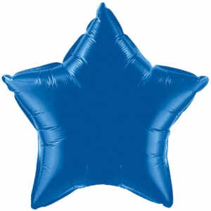 18-inch Dark Blue Star Microfoil Balloon