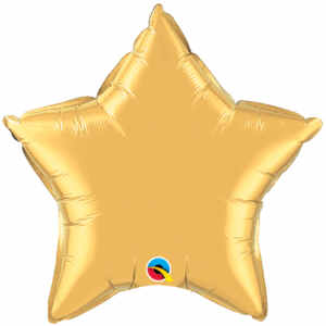 18-inch Metallic Gold Star Microfoil Balloon
