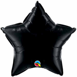 18-inch Onyx Black Star Microfoil Balloon