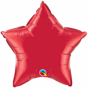 18-inch Ruby Red Star Microfoil Balloon