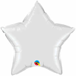 18-inch White Star Microfoil Balloon