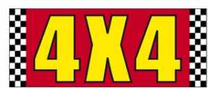 4 x 4 Windshield Banner