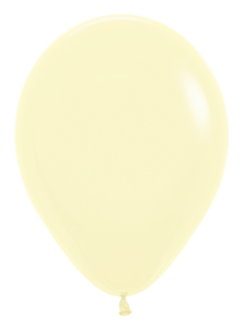 5 Inch Pastel Matte Yellow Balloon