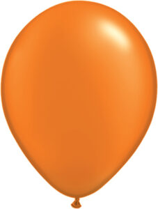 5 Inch Pearl Mandarin Orange Balloon