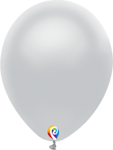 7 Inch Metallic Silver Latex Balloon