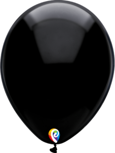 12 Inch Black Latex Balloon