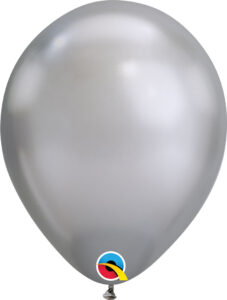 11 Inch Chrome Silver Balloons