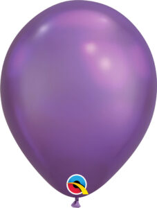 11 inch Chrome Purple Balloons
