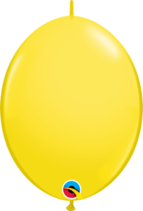 12 inch Qualatex Quick Link Yellow Balloons (50 Count Bag)