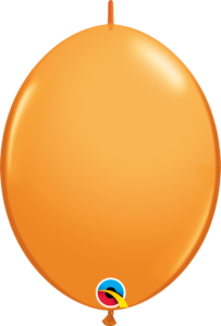 12 inch Qualatex Quick Link Orange Balloons (50 Count Bag)