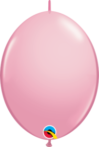 12 inch Qualatex Quick Link Pink Balloons (50 Count Bag)