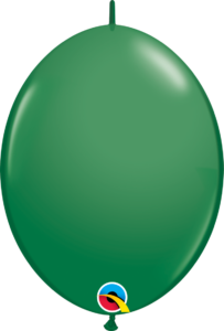 12 inch Qualatex Quick Link Green Balloons (50 Count Bag)