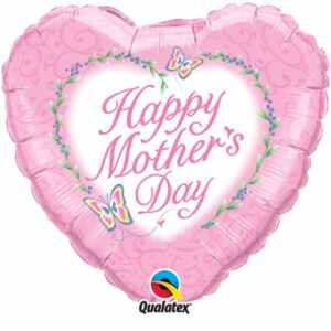 18 Happy Mothers Day Butterflies Mylar Balloon