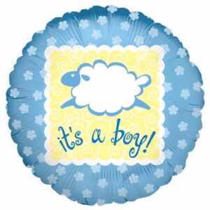 18 Baa Baa Baby Boy Mylar Balloon