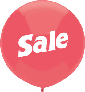 17 Inch Watermelon Red Sale White Print Outdoor Balloons