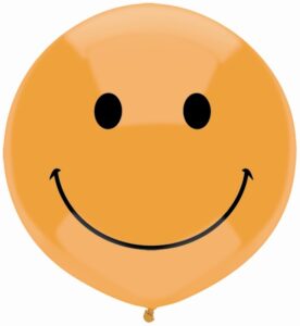 17 inch BSA Smiley Face Latex Balloons