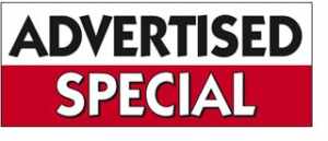 Advertised Special Windshield Banner