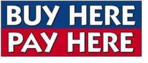 Buy Here Pay Here Windshield Banner
