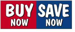 Buy Now Save Now Windshield Banner