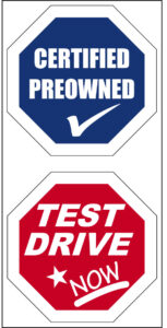 Certified Preowned Under Hood Twisting Sign