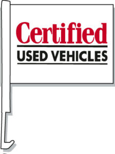 Certified Used Vehicles Car Window Flag