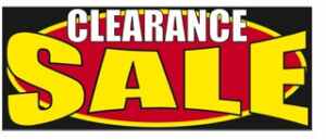 Clearance Sale Windshield Banner