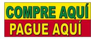 Compre Aqui Pague Aqui Windshield Banner