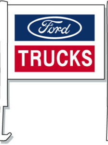 Ford Trucks Car Window Flag