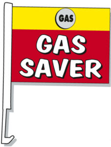 Gas Saver Car Window Flag
