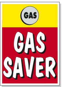 Gas Saver Hood Sign