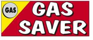 Gas Saver Windshield Banner Red