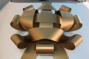 Gold Car Bow