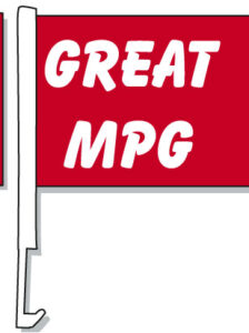 Great MPG Car Window Flag
