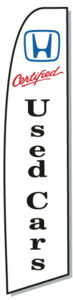 Honda Certified Used Cars Swooper Flag