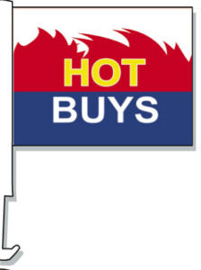Hot Buys Car Window Flag